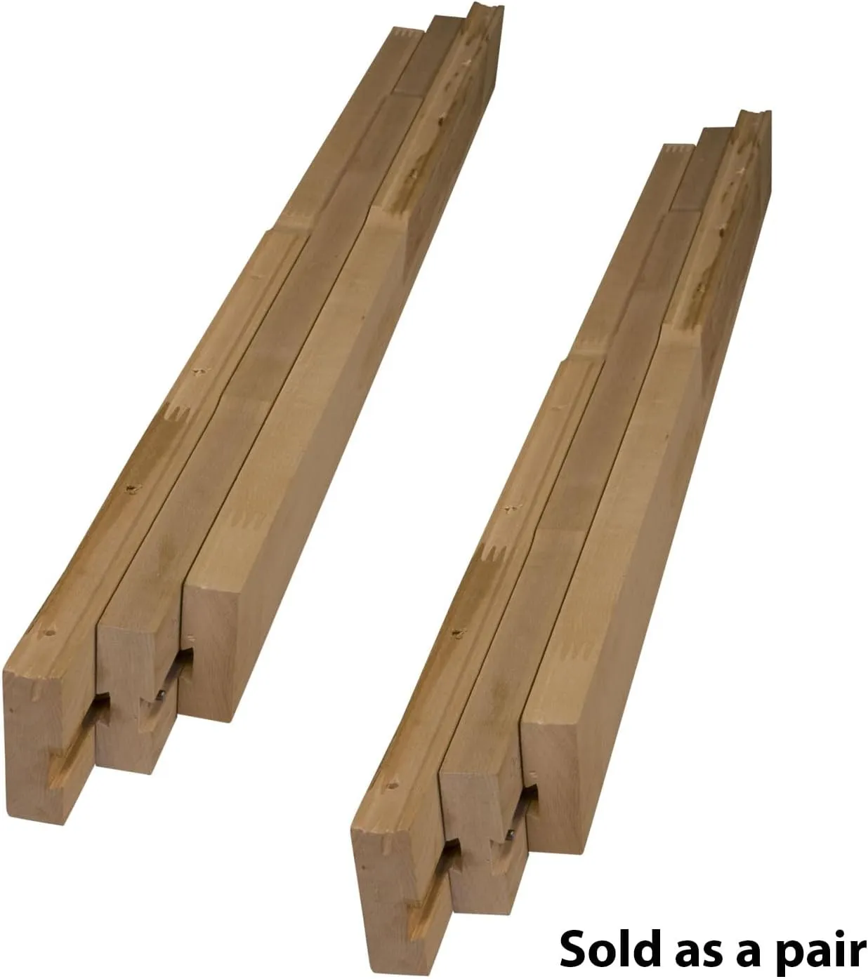 Osborne Wooden Standard Table Slide Set, 38" Table Slide (Allows for 38" Opening) in Soft Maple, Standard Table Extension for Table with 4 Legs