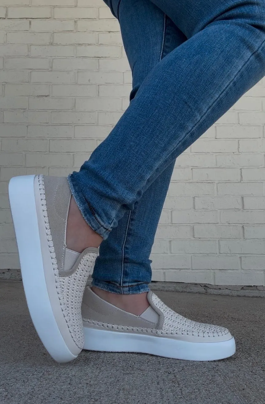Outwoods Shauna Slip On Shoe-Cream