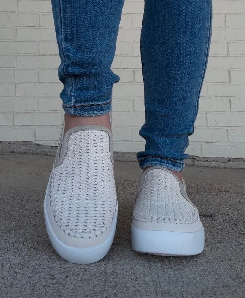 Outwoods Shauna Slip On Shoe-Cream