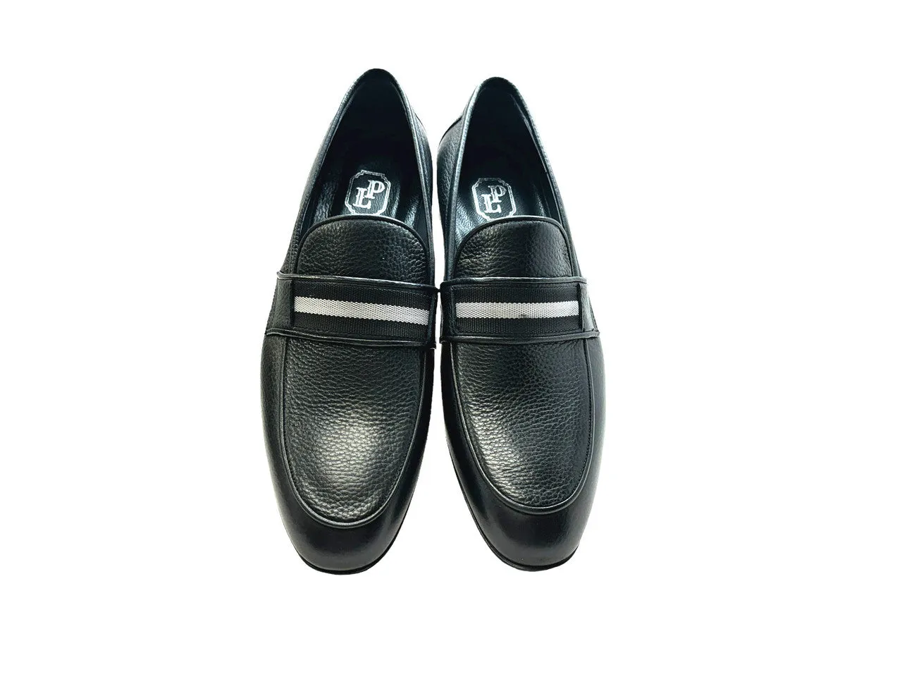 P00083 Depp Loafer with Contrast vamp- Black