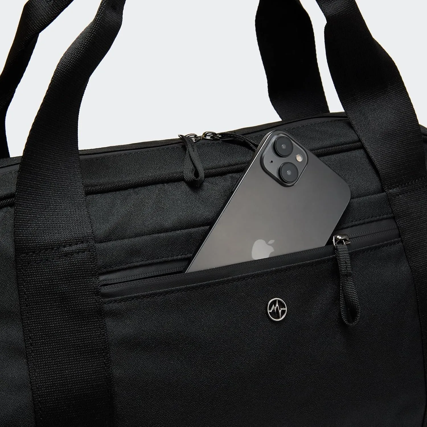 Pander 28L Large Gym Duffle Bag with Shoe Compartment, Fit for Travel, Weekend, Sports, Workout, Overnight.(Black)
