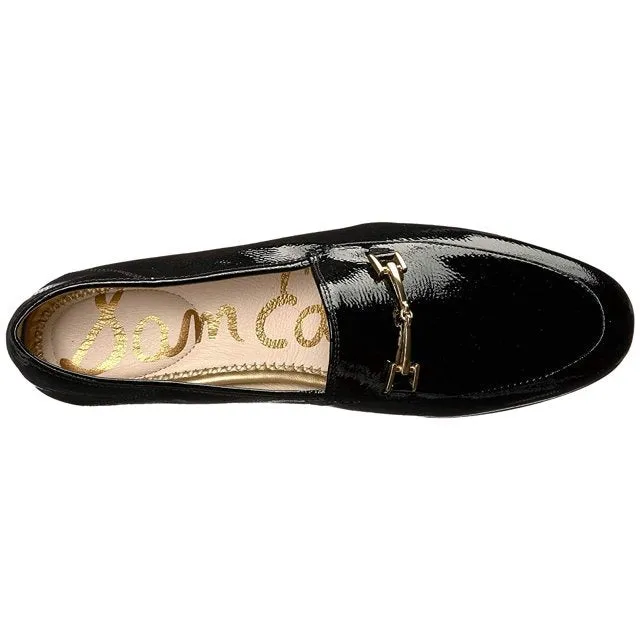 Patent Chain Loafers Edelman Crinkle Wholesale pricing Loraine Black Detailed Vamp All-inclusive Classic Sam