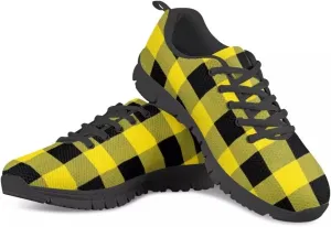 PinUp Angel Buffalo Plaid Walk Shoes Lightweight Breathable Athletic Gym Casual Tennis Shoes