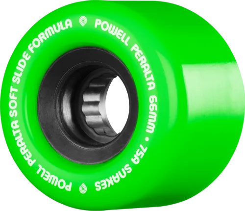 Powell Peralta - 66mm 75a Snakes Skateboard Wheels 4pk Green