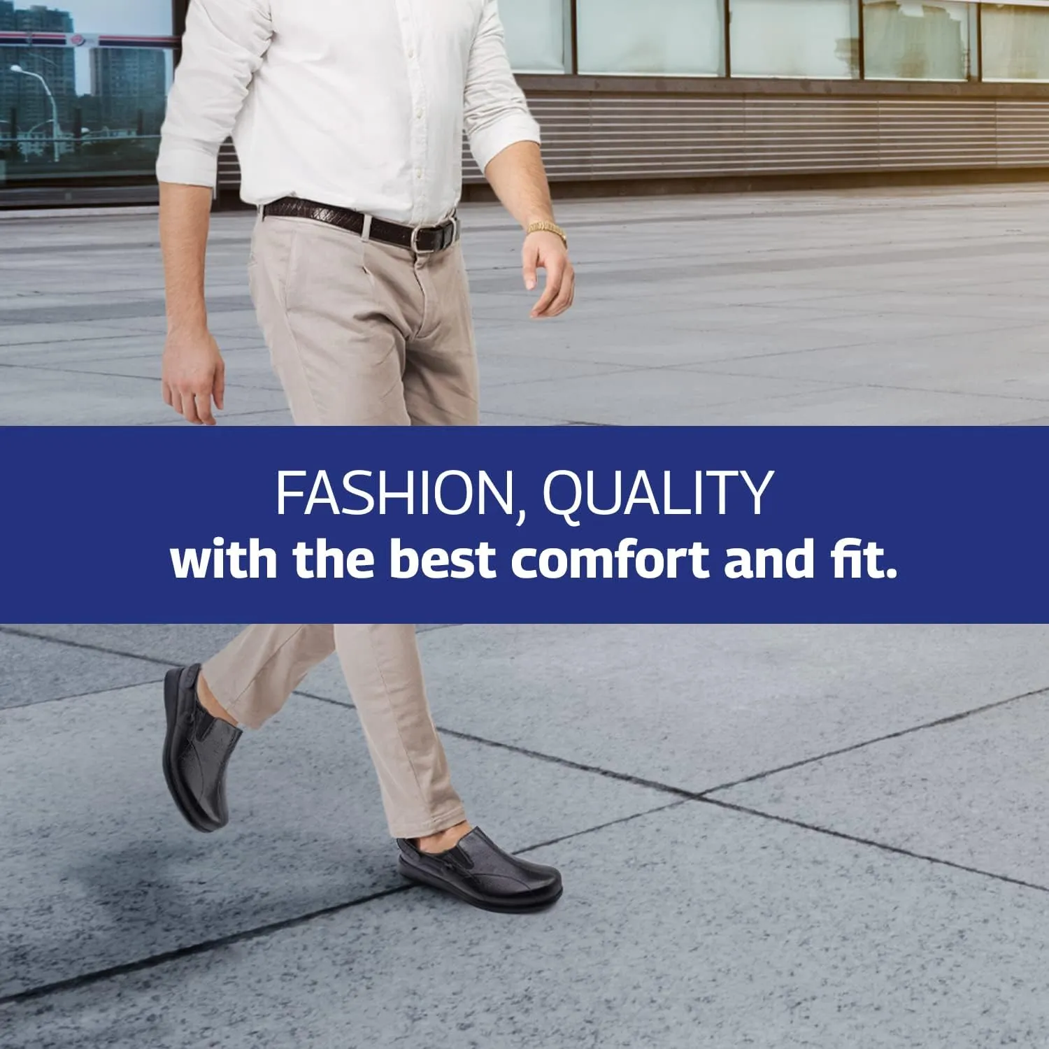 Pure Stride Nantucket Diabetic and Therapeutic Slip-On Walking Shoes for Women - Soft Full Grain Calf Skin Leather, Lightweight and Skid Resistant