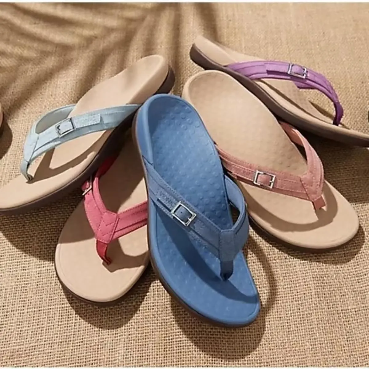 Pylera Orthopaedic Summer Sandals, Soft Bottom Massage Wedge Slide Flip Flops, Orthopedic Sandals with Arch Support