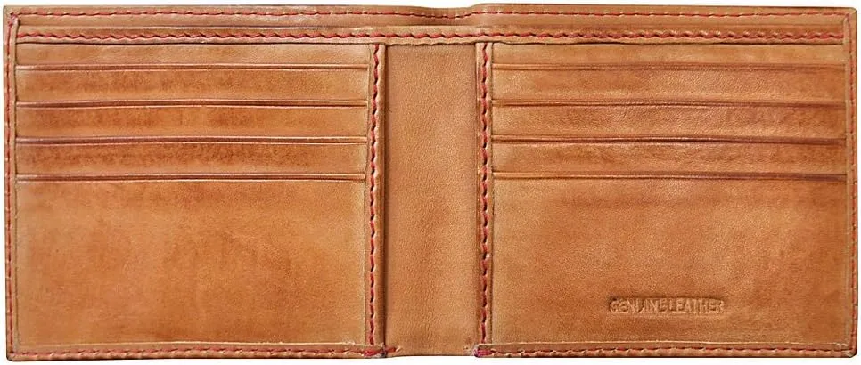 Rawlings Men's Baseball Stitch Bifold, Tan, One Size
