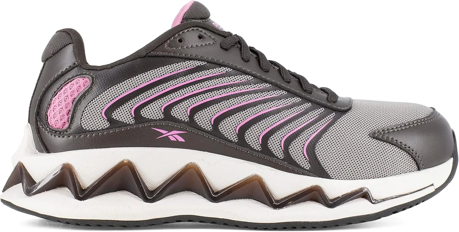 Reebok Women's Rb237 Zig Elusion Heritage Work Construction Shoe Light Grey Safety