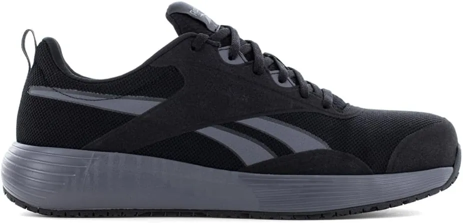 Reebok Work Womens Lite Plus 4 Electrical Hazard Slip Resistant Composite Toe Work/Duty - Black, Grey - Size 9 M