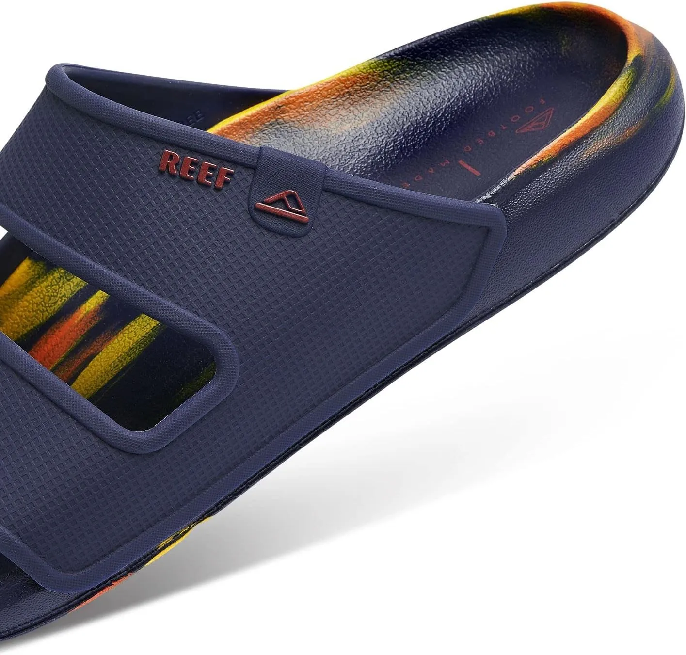 REEF Oasis Double Up Men's Waterproof Slide Sandal, Soft and Supportive Molded Footbed