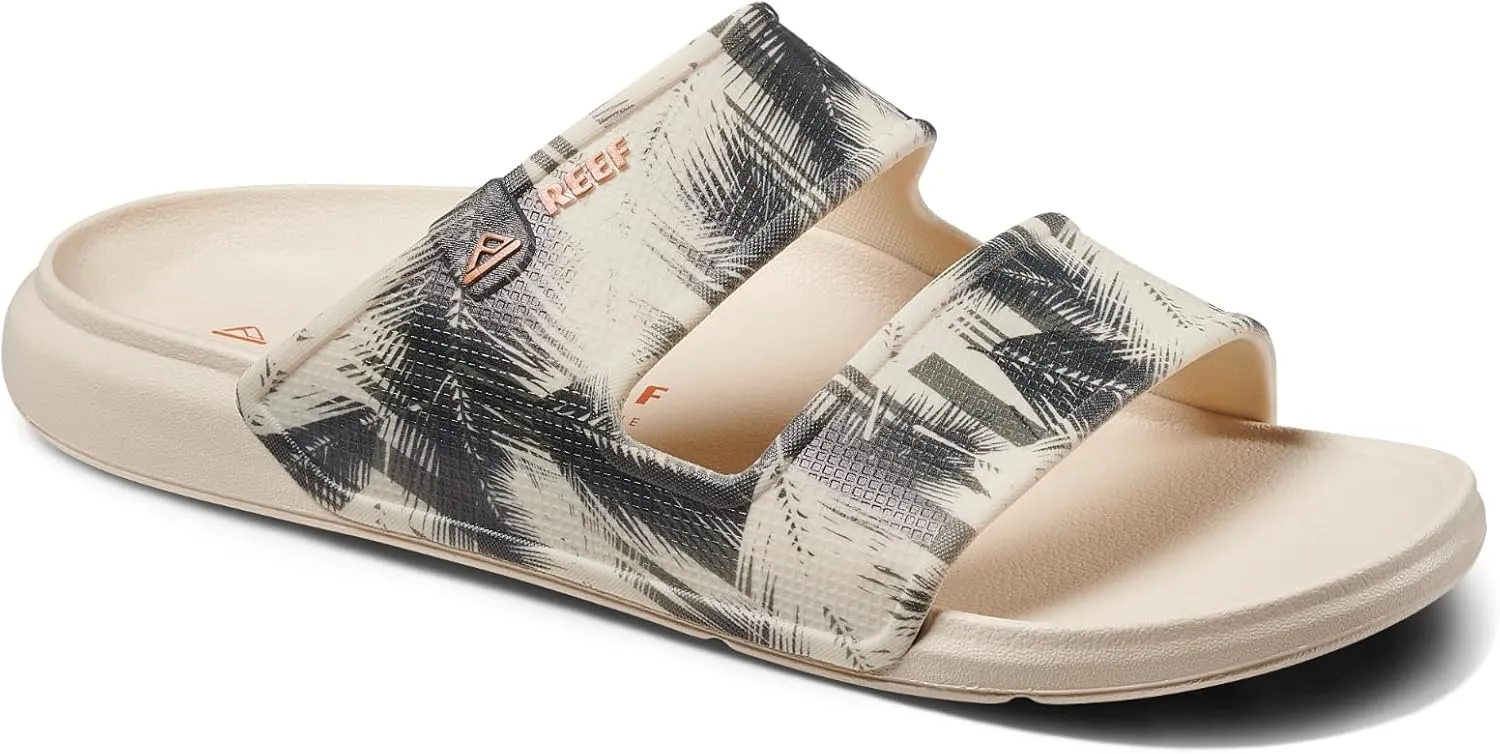 REEF Oasis Double Up Men's Waterproof Slide Sandal, Soft and Supportive Molded Footbed