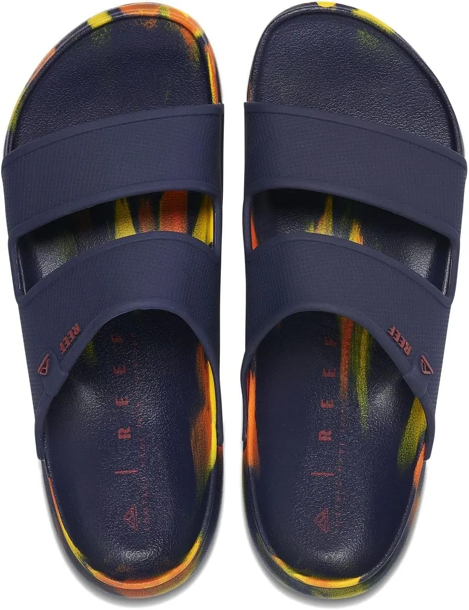 REEF Oasis Double Up Men's Waterproof Slide Sandal, Soft and Supportive Molded Footbed