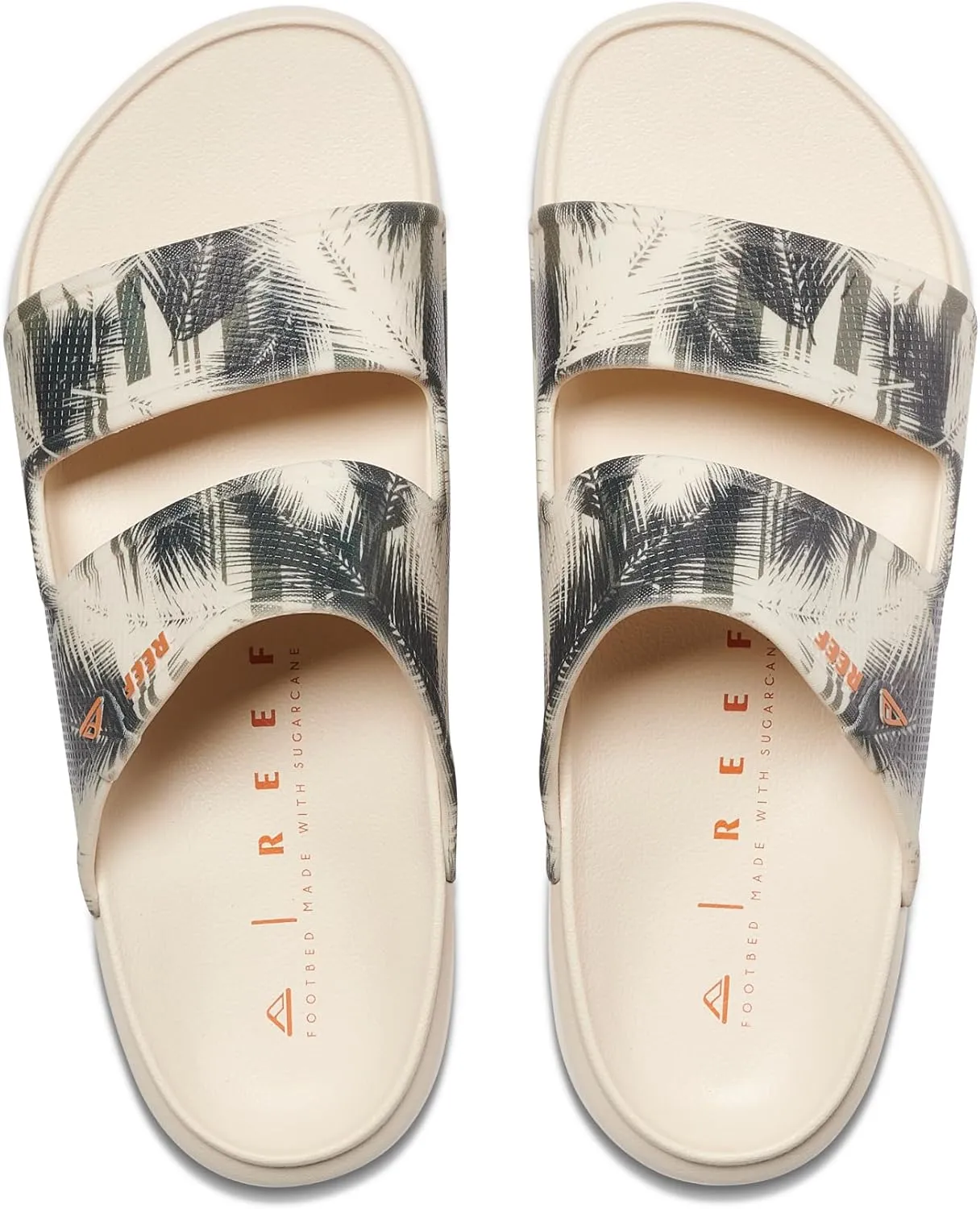 REEF Oasis Double Up Men's Waterproof Slide Sandal, Soft and Supportive Molded Footbed