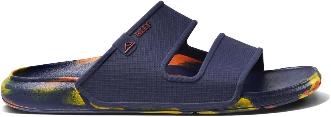 REEF Oasis Double Up Men's Waterproof Slide Sandal, Soft and Supportive Molded Footbed