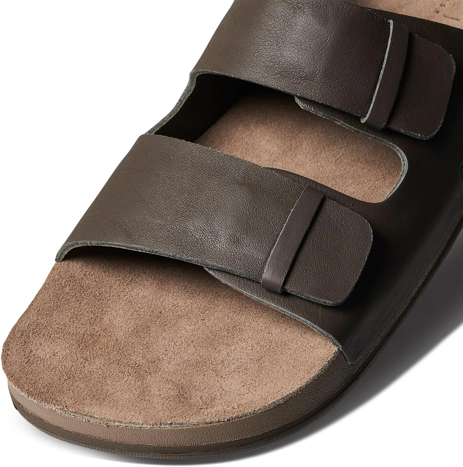 REEF Ojai Two Bar Women's Fashion Slide Sandal, Premium Leather, Soft Cushion Footbed