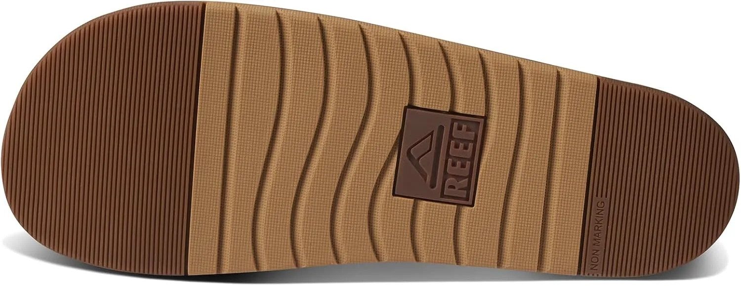 REEF Ojai Two Bar Women's Fashion Slide Sandal, Premium Leather, Soft Cushion Footbed