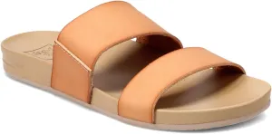 Reef Women's Vista Fashion Slide Sandal, Vegan Leather Strap, Ultra Soft Cushion Footbed