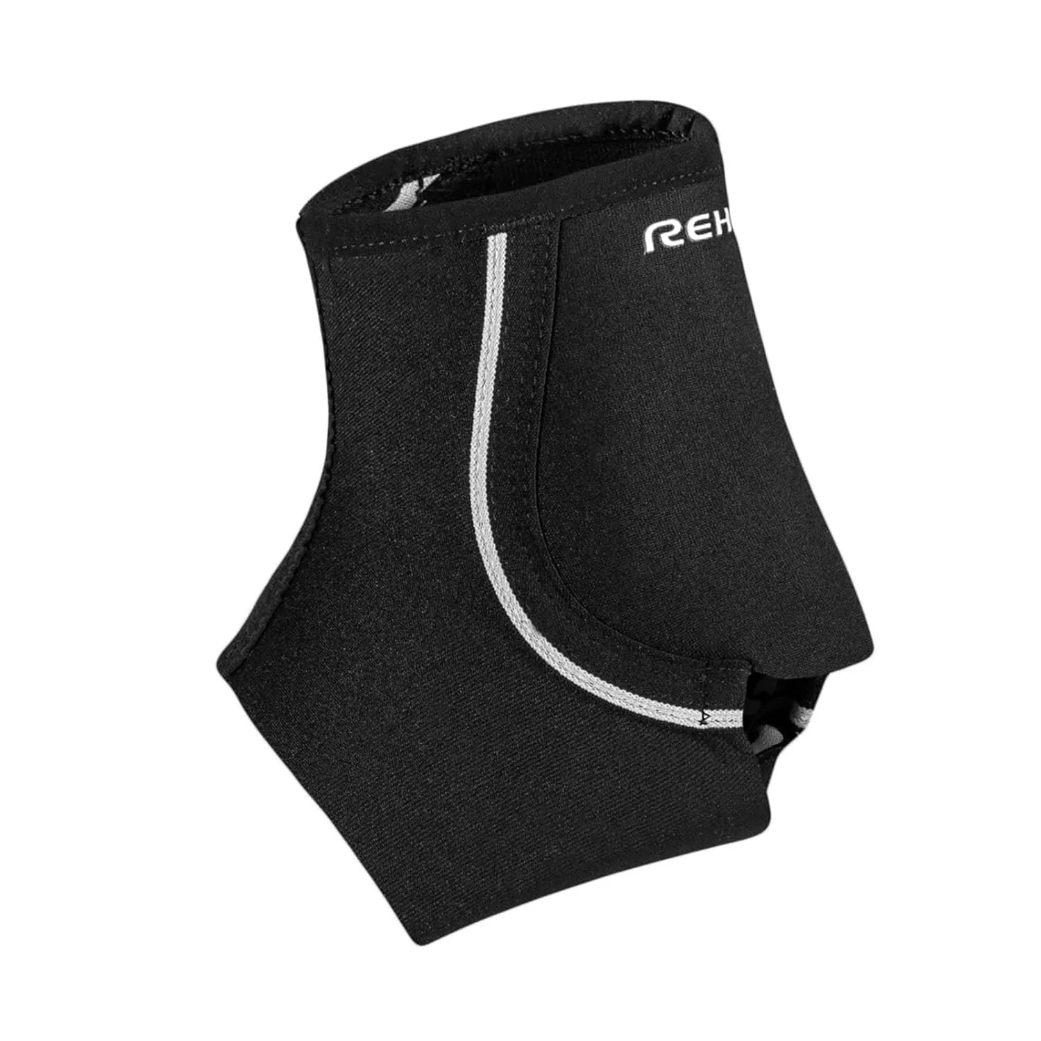 Rehband Ankle Support 1.5mm/3mm Neoprene light support, Ankle brace for sports & work fits in shoe and stabilizes ankle during activity, light Achilles tendon support, Colour:Black, Size:Large