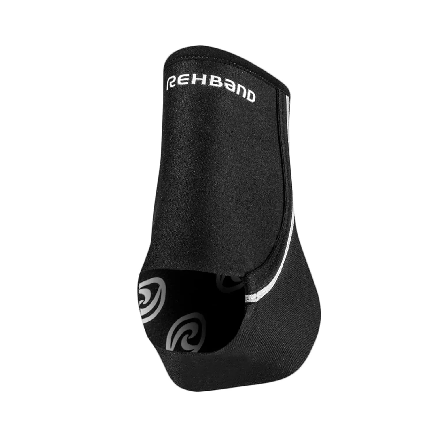 Rehband Ankle Support 1.5mm/3mm Neoprene light support, Ankle brace for sports & work fits in shoe and stabilizes ankle during activity, light Achilles tendon support, Colour:Black, Size:Large