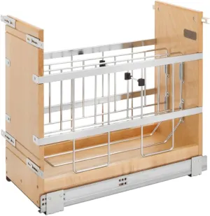 Rev-A-Shelf Wood Bakeware Pullout Organizer w/Soft-Close