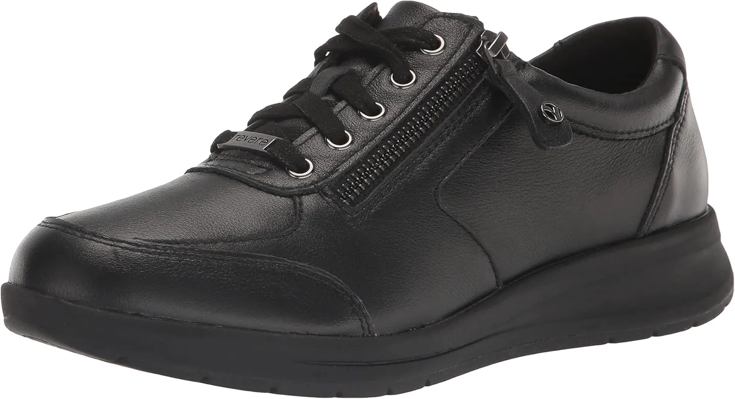Revere Boston Women's Adjustable Sneakers - Stylish, Orthotic-Friendly Sneakers with Side Zipper and Custom Fit Options