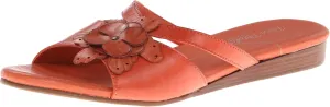 Rose Petals Women's Fiji Dress Sandal,Coral Soft Maia Leather,5.5 M US