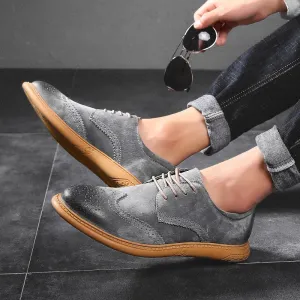 Santorini Suede Wingtip Shoe