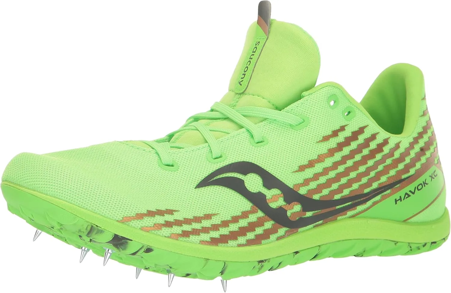 Saucony Men's Havok XC3 Sneaker, Slime, 11