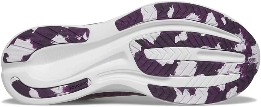 Saucony Ride Kidz Sneaker, Plum/White, 1 US Unisex Big Kid