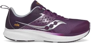 Saucony Ride Kidz Sneaker, Plum/White, 6.5 US Unisex Big Kid