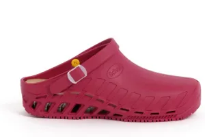Scholl Unisex Clog Evo Shoe for Medical Professionals, wine red, 10
