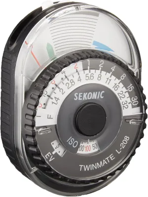 Sekonic 401-208 Twin Mate Light Meter (Black/White)