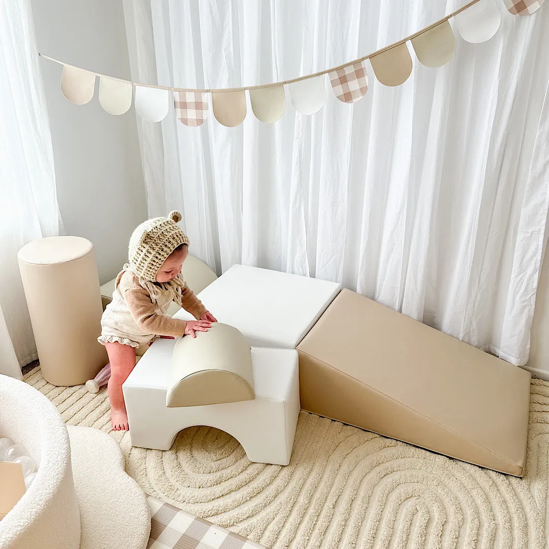 Shapes Soft Play | Camel | Sand | White