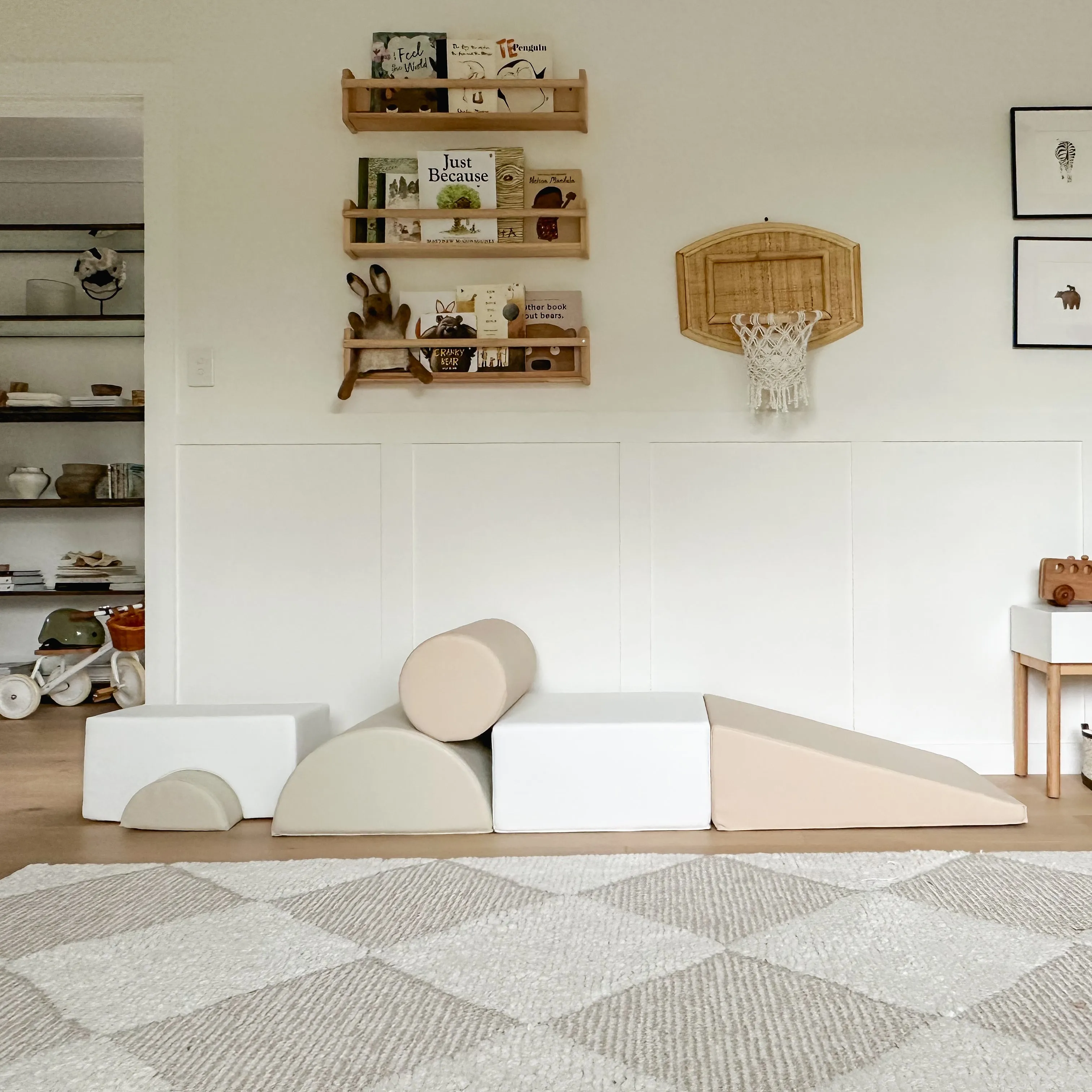 Shapes Soft Play | Camel | Sand | White