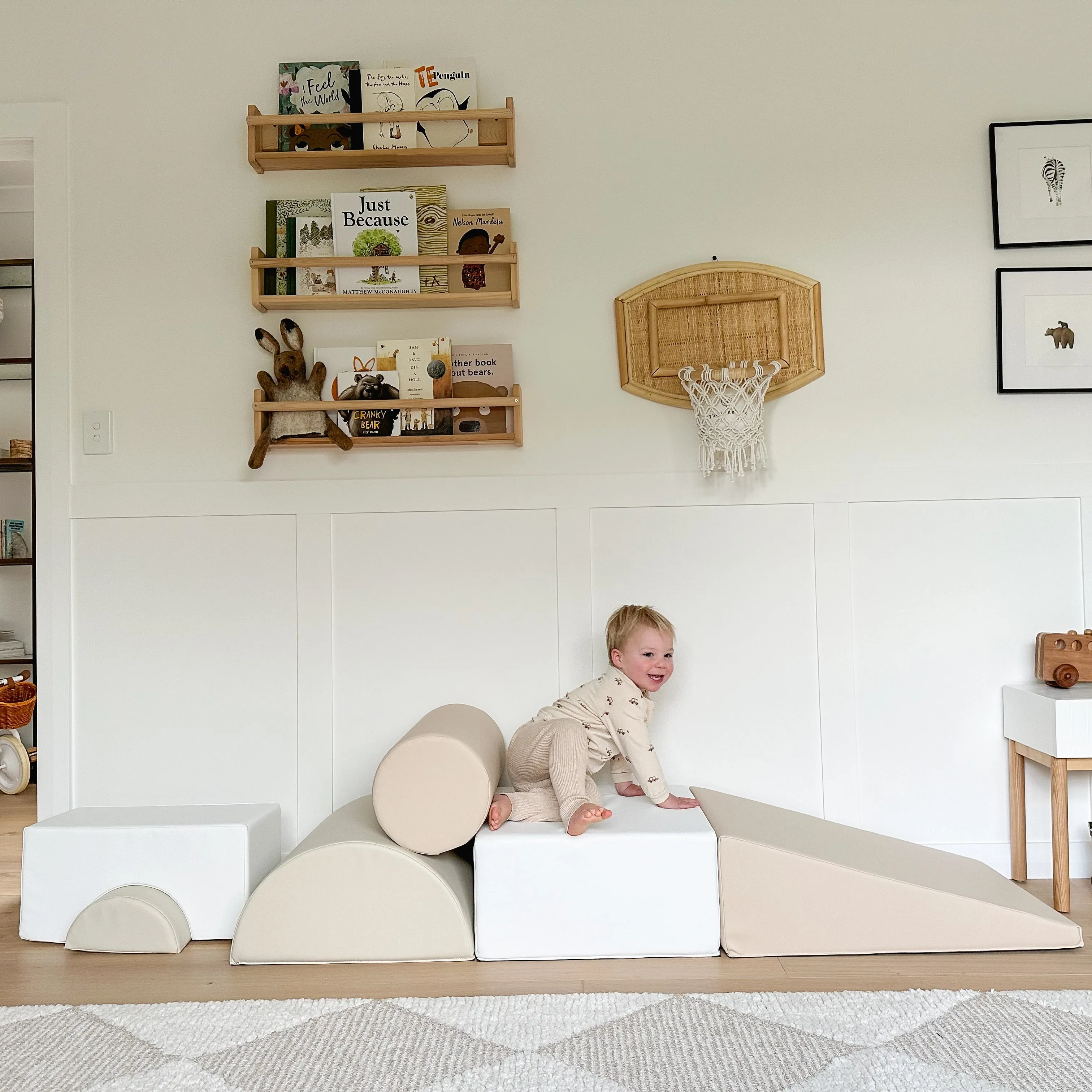 Shapes Soft Play | Camel | Sand | White