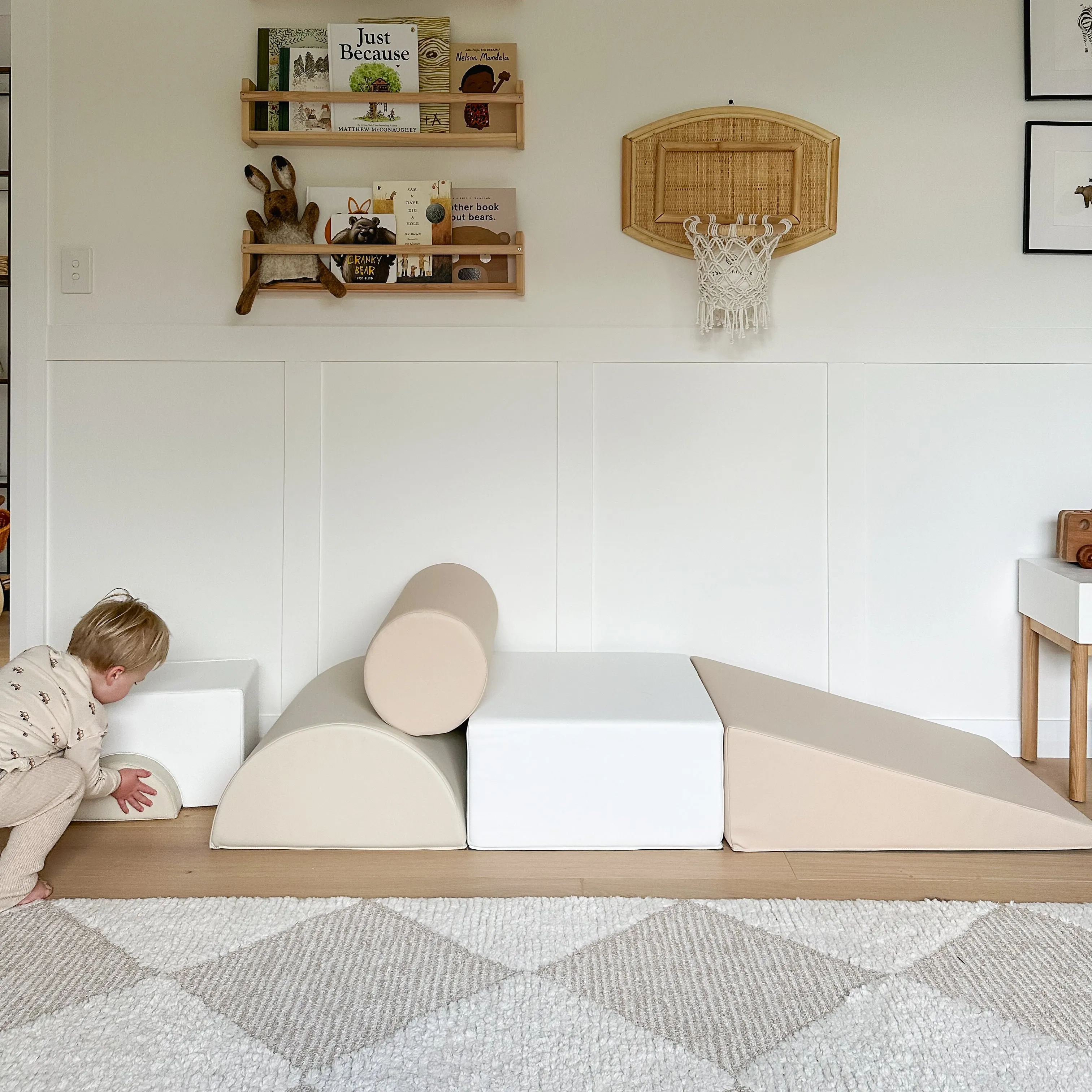 Shapes Soft Play | Camel | Sand | White