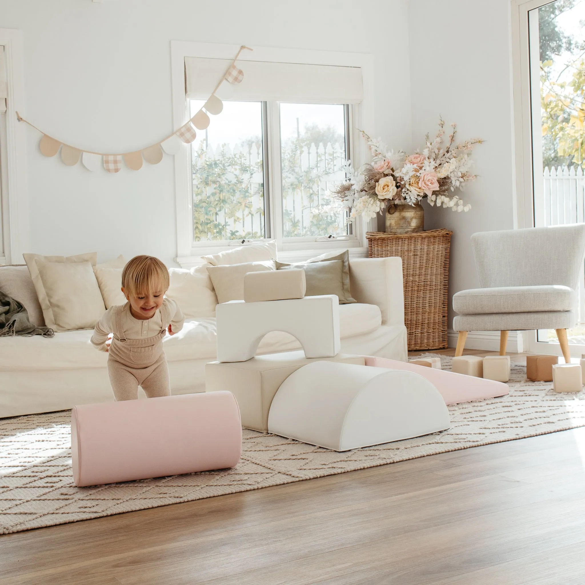 Shapes Soft Play | Pink | Sand | White