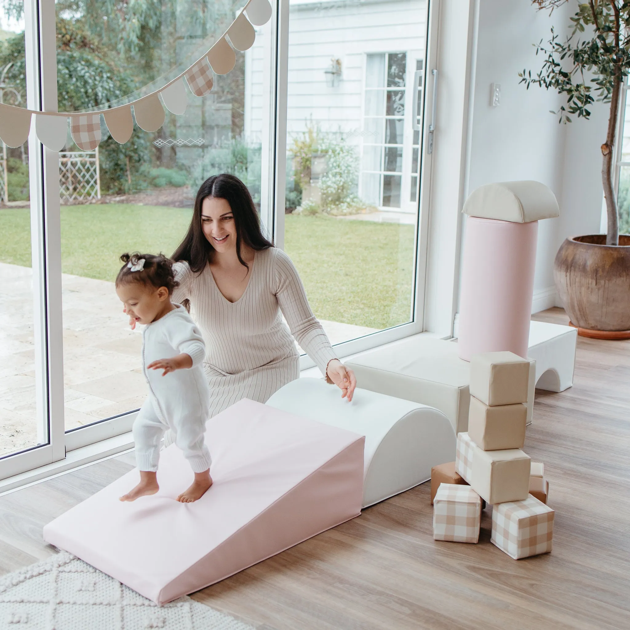 Shapes Soft Play | Pink | Sand | White