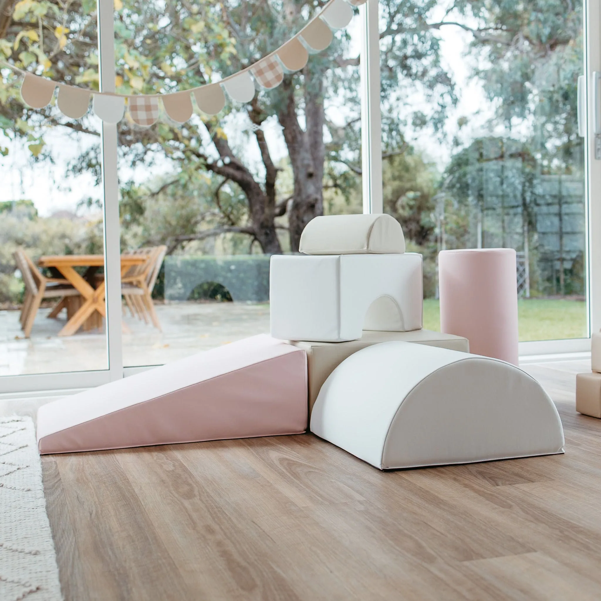 Shapes Soft Play | Pink | Sand | White