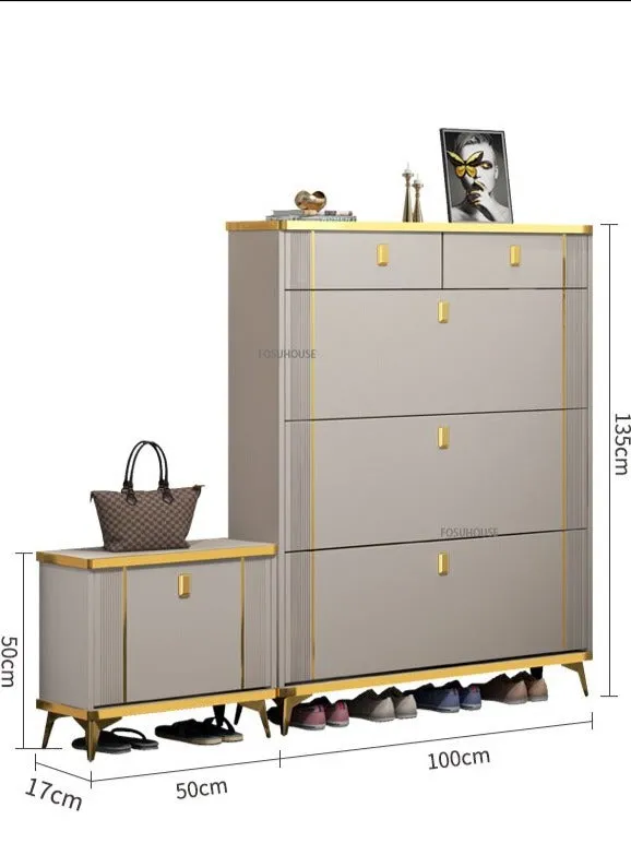 Shoe Cabinets Nordic Light Shoe Rack Organizer Schuhschränke Furniture