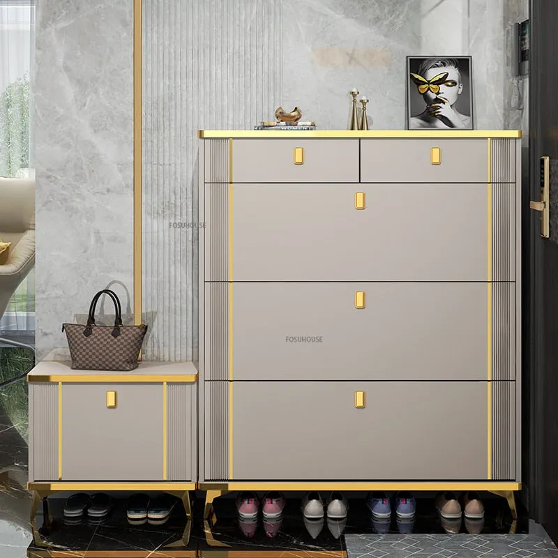 Shoe Cabinets Nordic Light Shoe Rack Organizer Schuhschränke Furniture