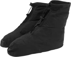 Shoe Covers Reusable Non Slip Overshoes for Rain Protection Comfortable Zippered Design with Elastic Band for Outdoor Use and Muddy Conditions Black