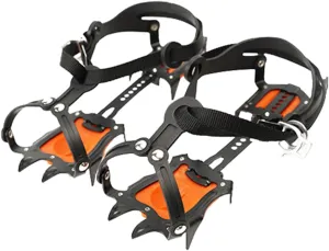 Shoe Crampons for Snow and Ice Anti-Slip Shoe Grips Easy-on/Off Design Versatile Winter Outdoor Accessories
