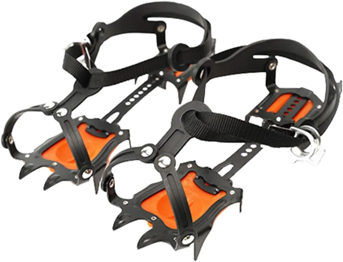 Shoe Crampons for Snow and Ice Anti-Slip Shoe Grips Easy-on/Off Design Versatile Winter Outdoor Accessories
