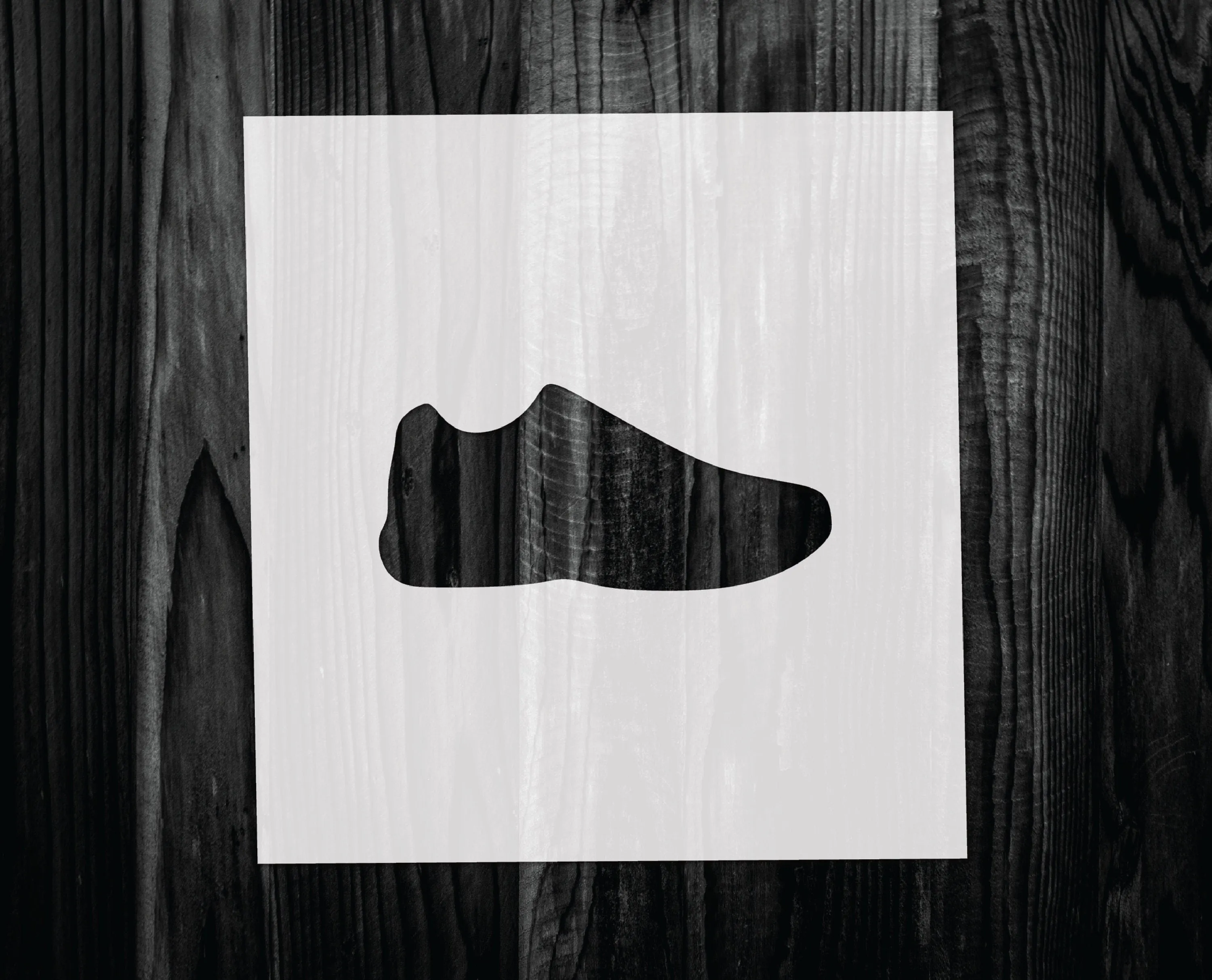 Shoe Stencil, Mylar reusable stencil, Stencil, FAST SHIPPING