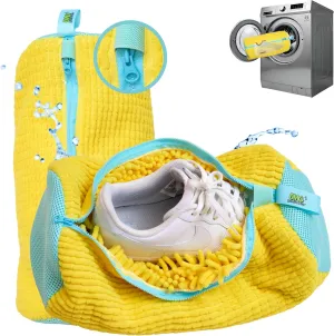 Shoe Washing Machine Bag – Sneaker Laundry Bag for Washer & Dryer, Protective Chenille Mesh Shoe Bag with YKK Zipper, Durable & Reusable for All Shoes 2-pack, Ohhmycart