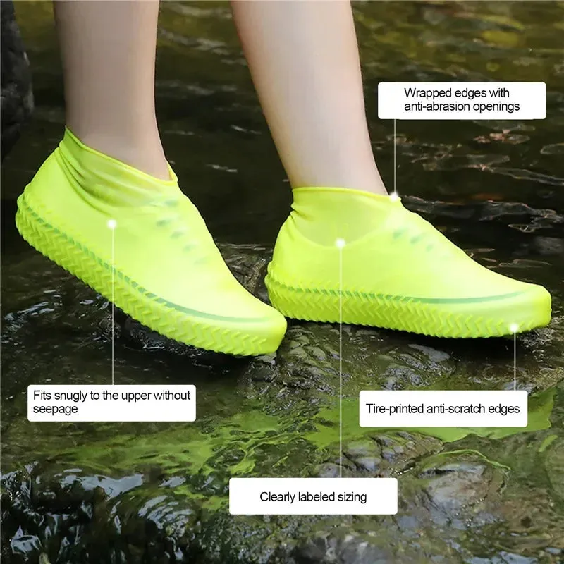 Silicone Waterproof Shoe Covers for Rainy Days