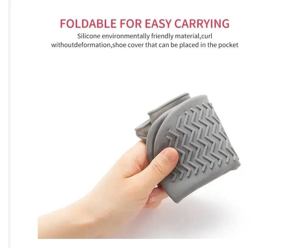 Silicone Waterproof Shoe Covers for Rainy Days