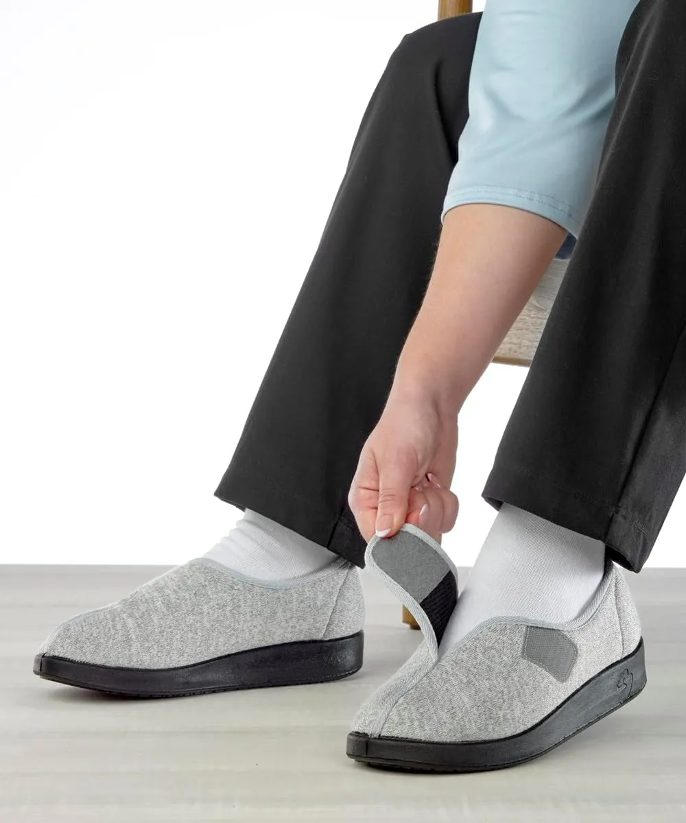 Silvert's Adaptive Clothing & Footwear Women’s Extra Wide Easy Closure Jewel Slippers for Seniors