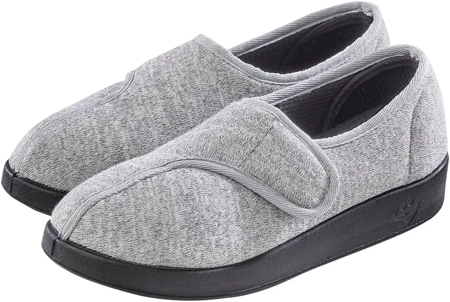 Silvert's Adaptive Clothing & Footwear Women’s Extra Wide Easy Closure Jewel Slippers for Seniors